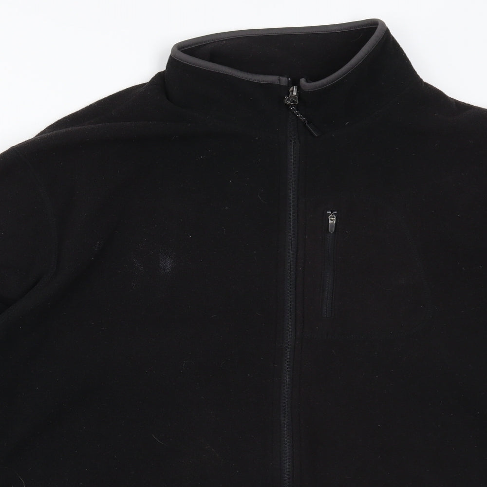 Marks and Spencer Mens Black  Fleece Jacket  Size 3XL