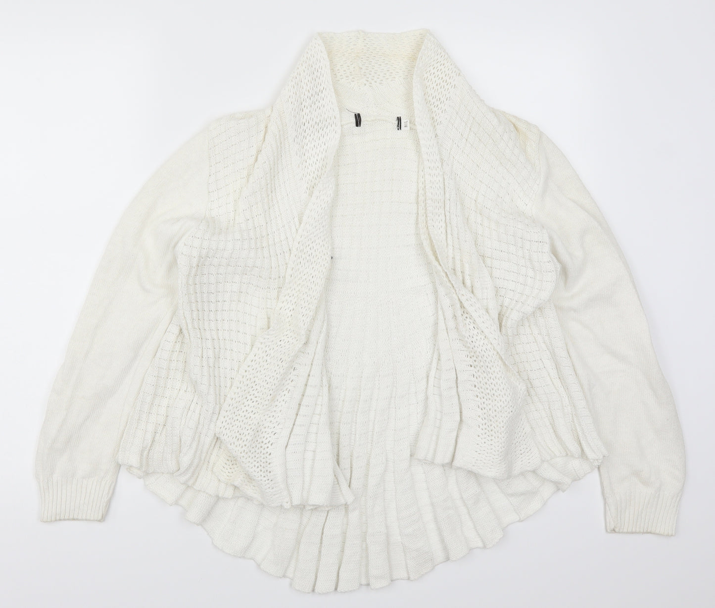 Preworn Womens White   Cardigan Jumper Size M