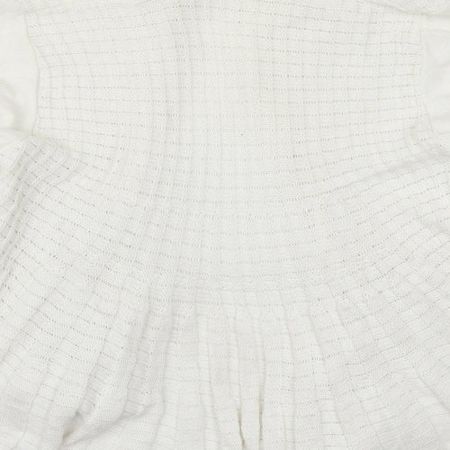 Preworn Womens White   Cardigan Jumper Size M
