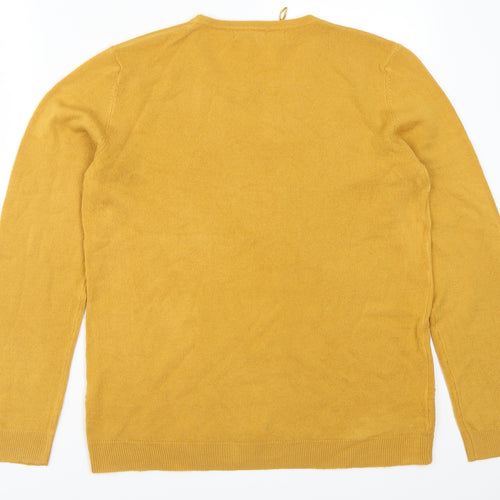 Vida Vi Womens Yellow   Pullover Jumper Size L