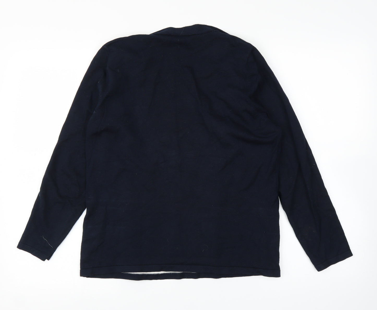 Eastex Womens Blue Striped  Cardigan Jumper Size 12