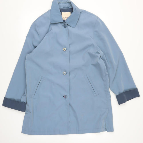 EWM Womens Blue   Overcoat Coat Size 14