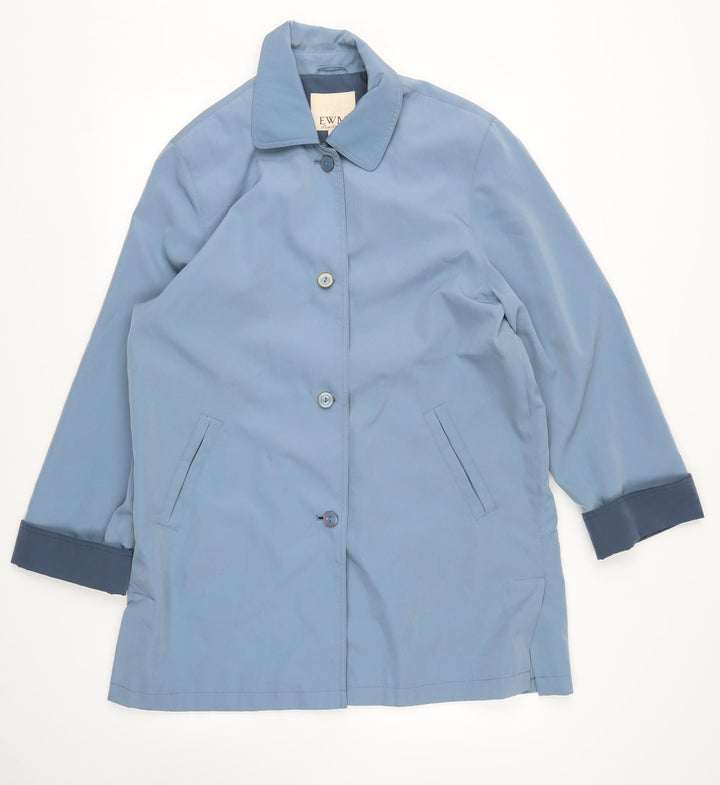EWM Womens Blue   Overcoat Coat Size 14