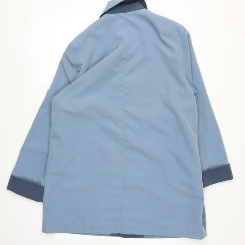 EWM Womens Blue   Overcoat Coat Size 14