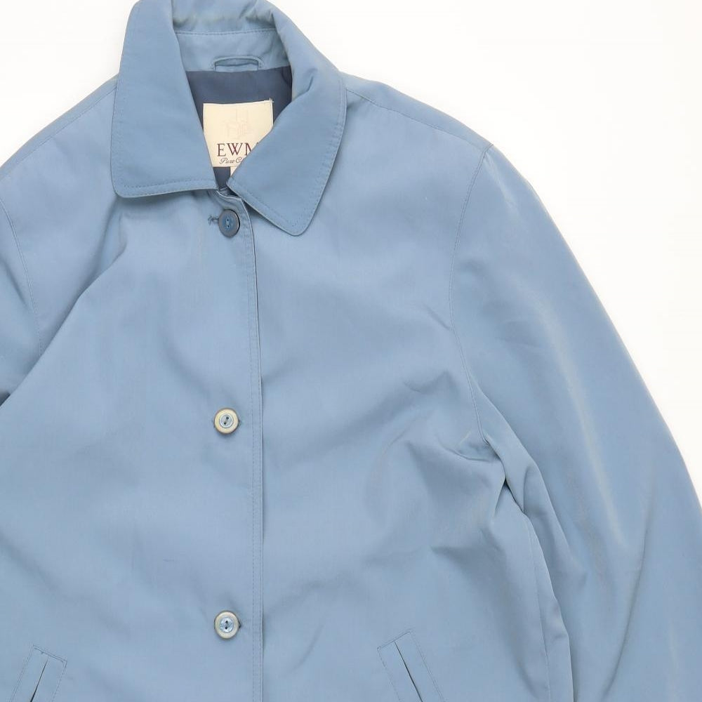 EWM Womens Blue   Overcoat Coat Size 14