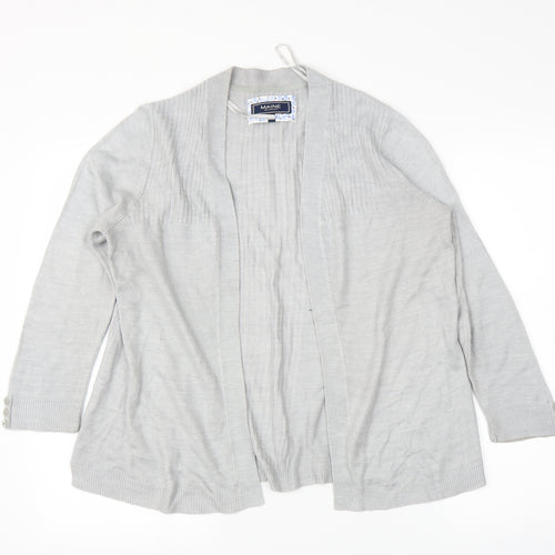 Debenhams Womens Grey   Cardigan Jumper Size 12