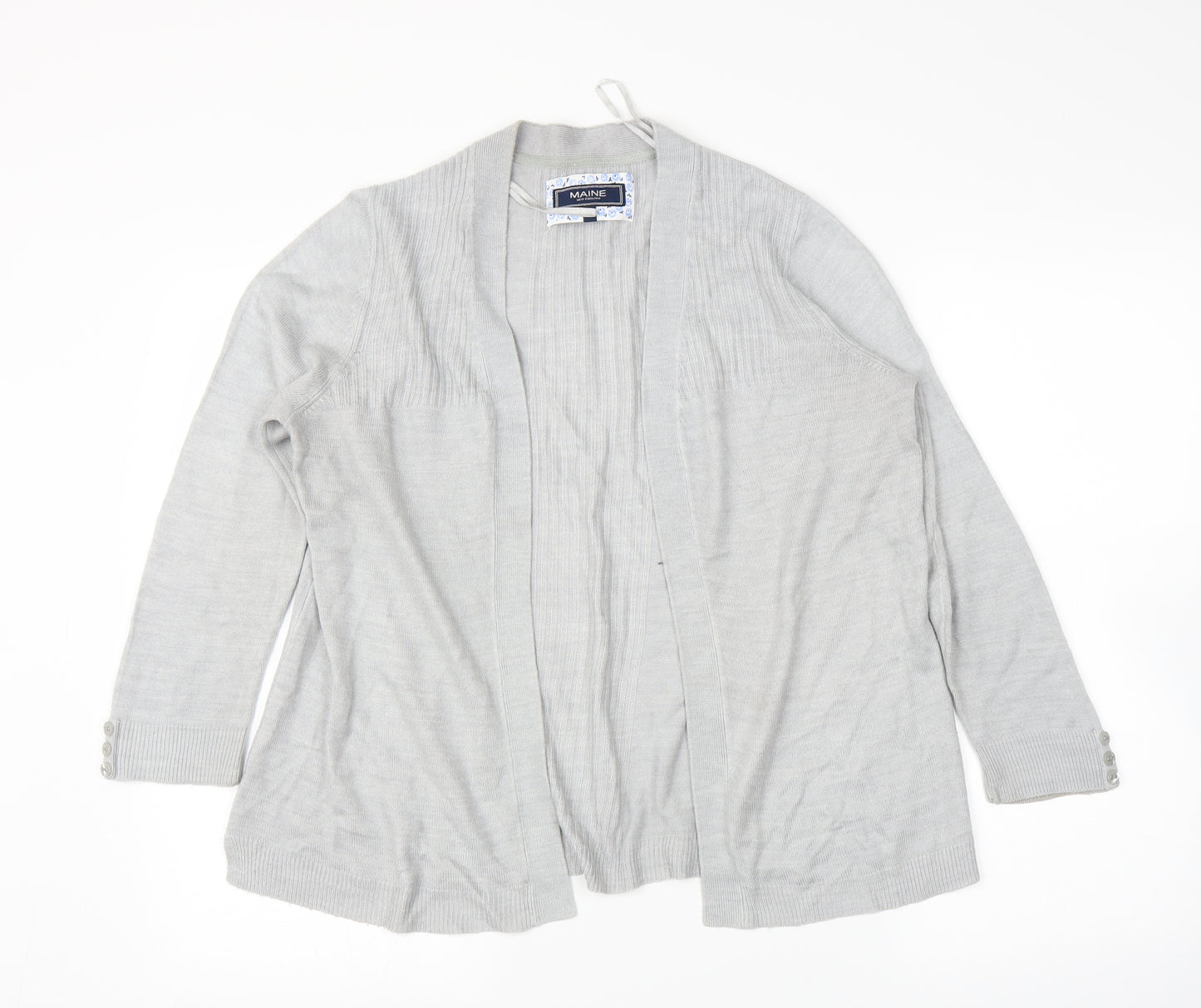 Debenhams Womens Grey   Cardigan Jumper Size 12