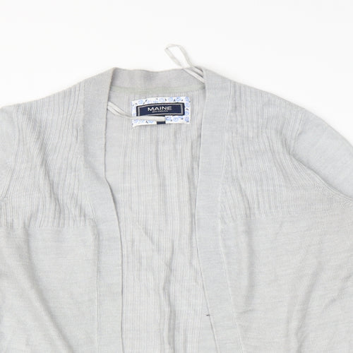 Debenhams Womens Grey   Cardigan Jumper Size 12