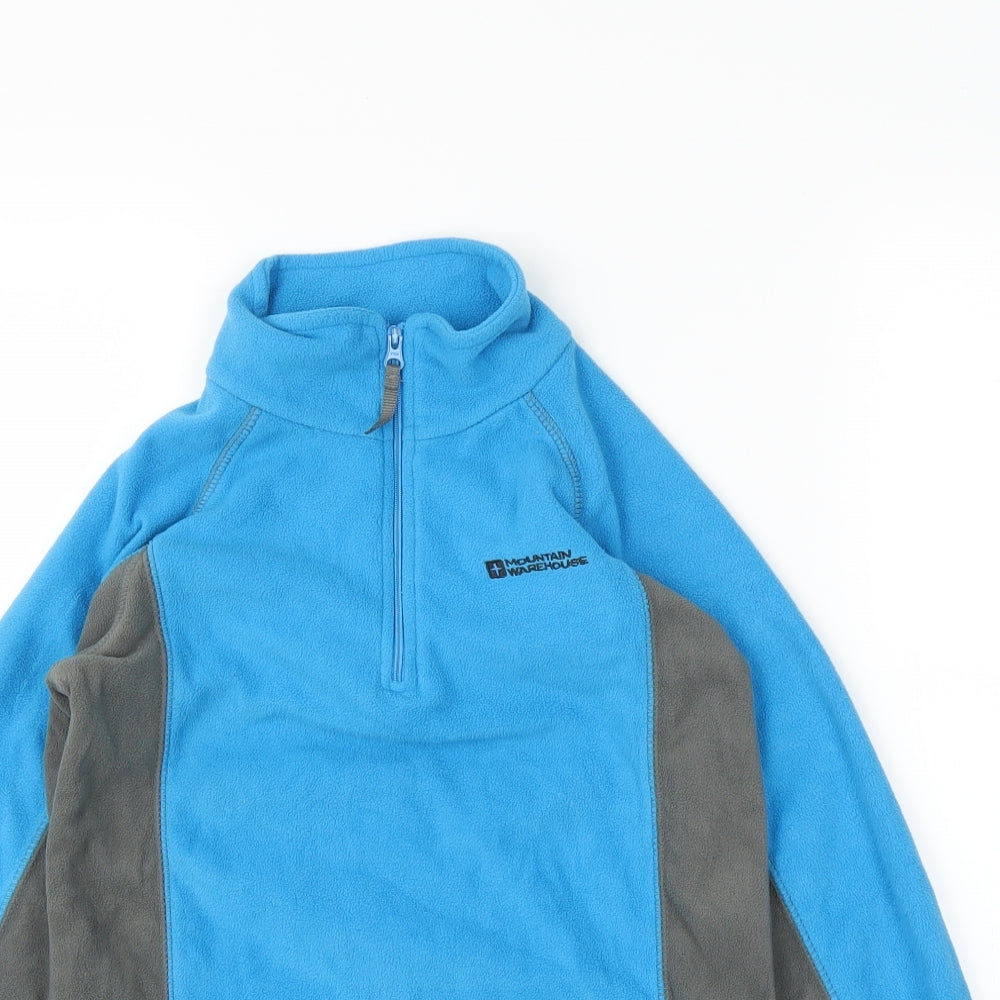 Mountain Warehouse Boys Blue  Fleece Pullover Jumper Size 9-10 Years
