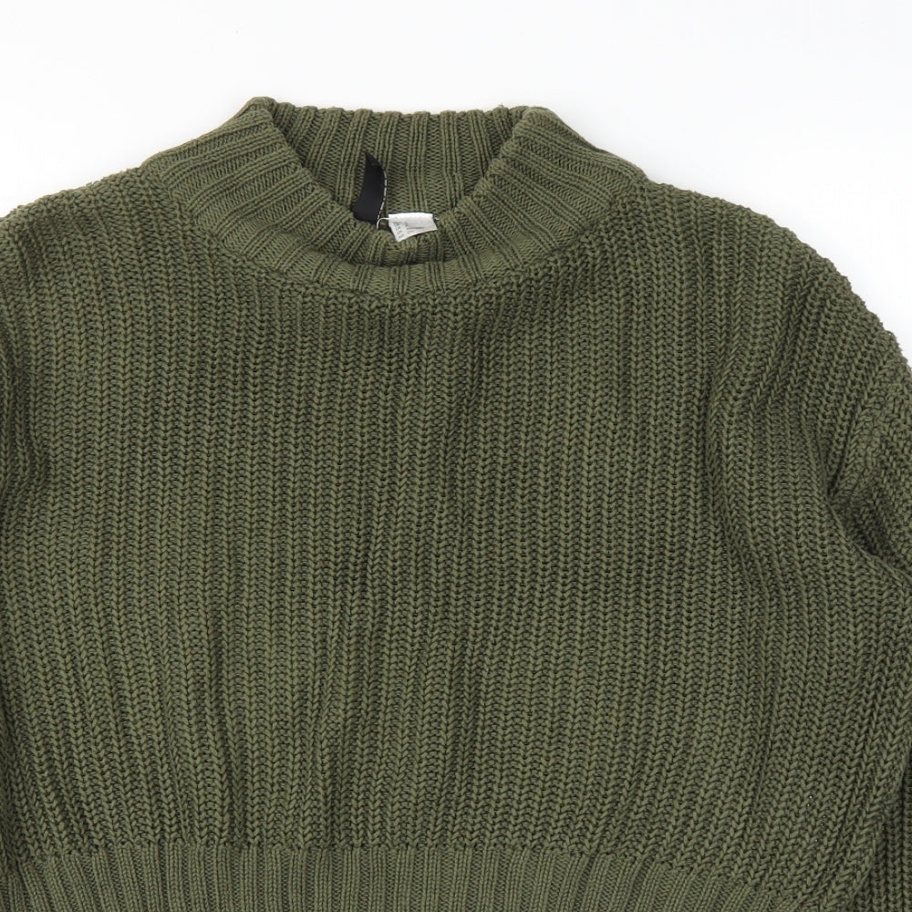 H&M Womens Green   Pullover Jumper Size S