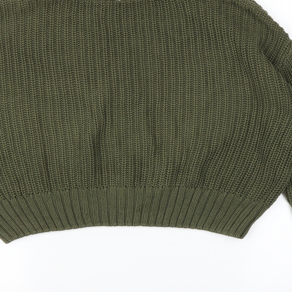 H&M Womens Green   Pullover Jumper Size S