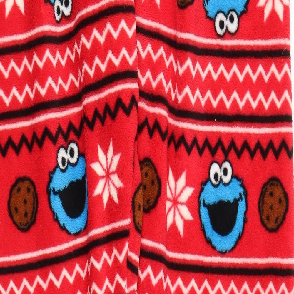 Primark Womens Red Fair Isle  Chemise Pyjama Pants Size L  - Cookie Monster