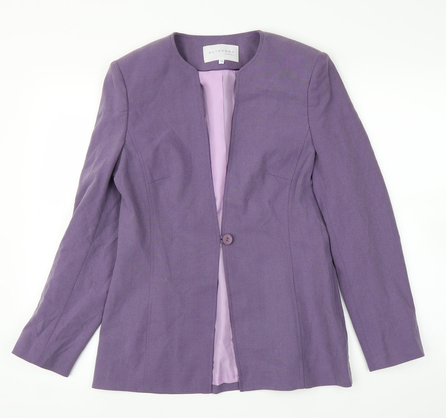 Autonomy Womens Purple   Cardigan Jumper Size 10