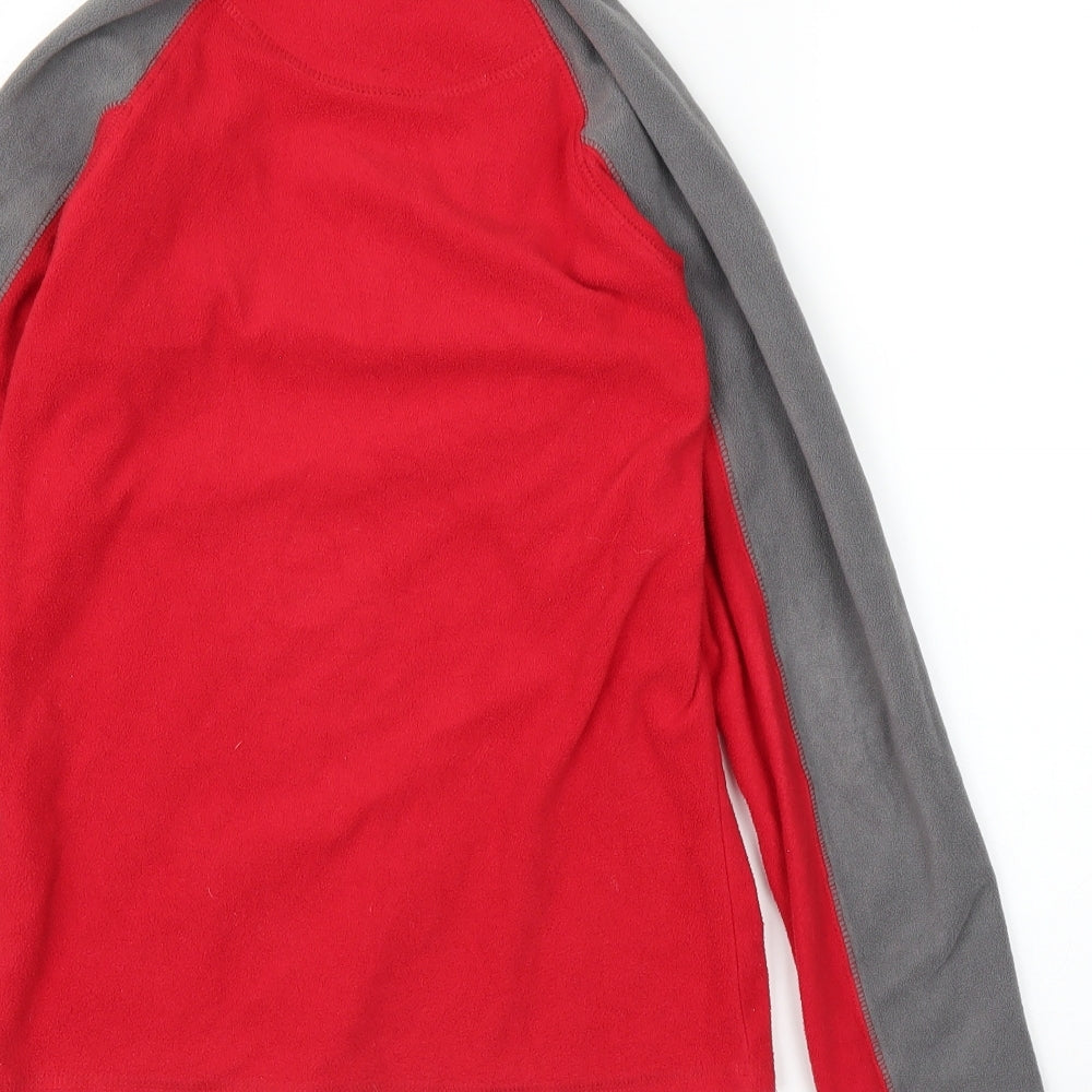 Mountain Warehouse Boys Red  Fleece Pullover Jumper Size 9-10 Years