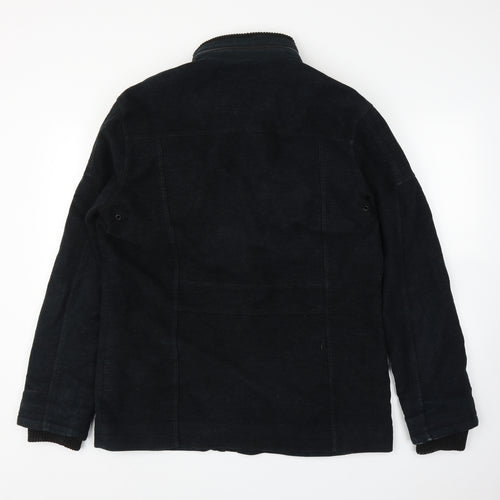 NEXT Mens Black   Military Jacket Coat Size L