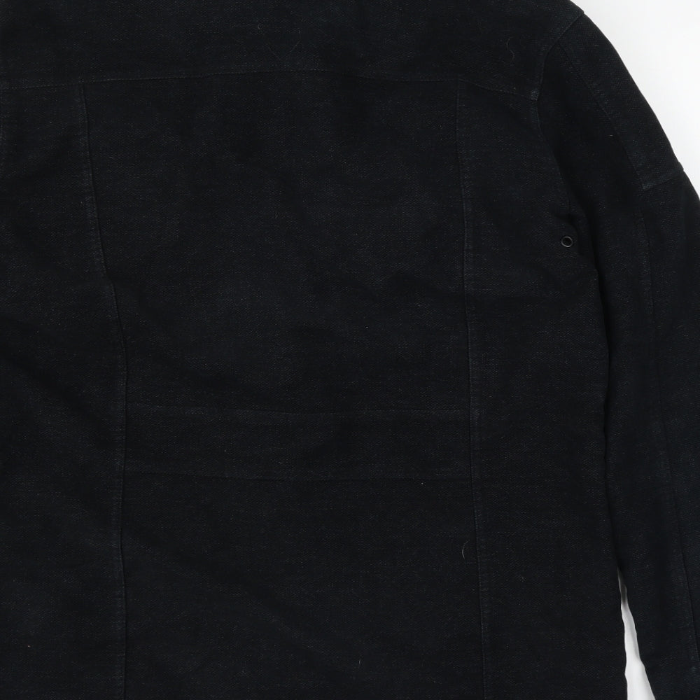 NEXT Mens Black   Military Jacket Coat Size L
