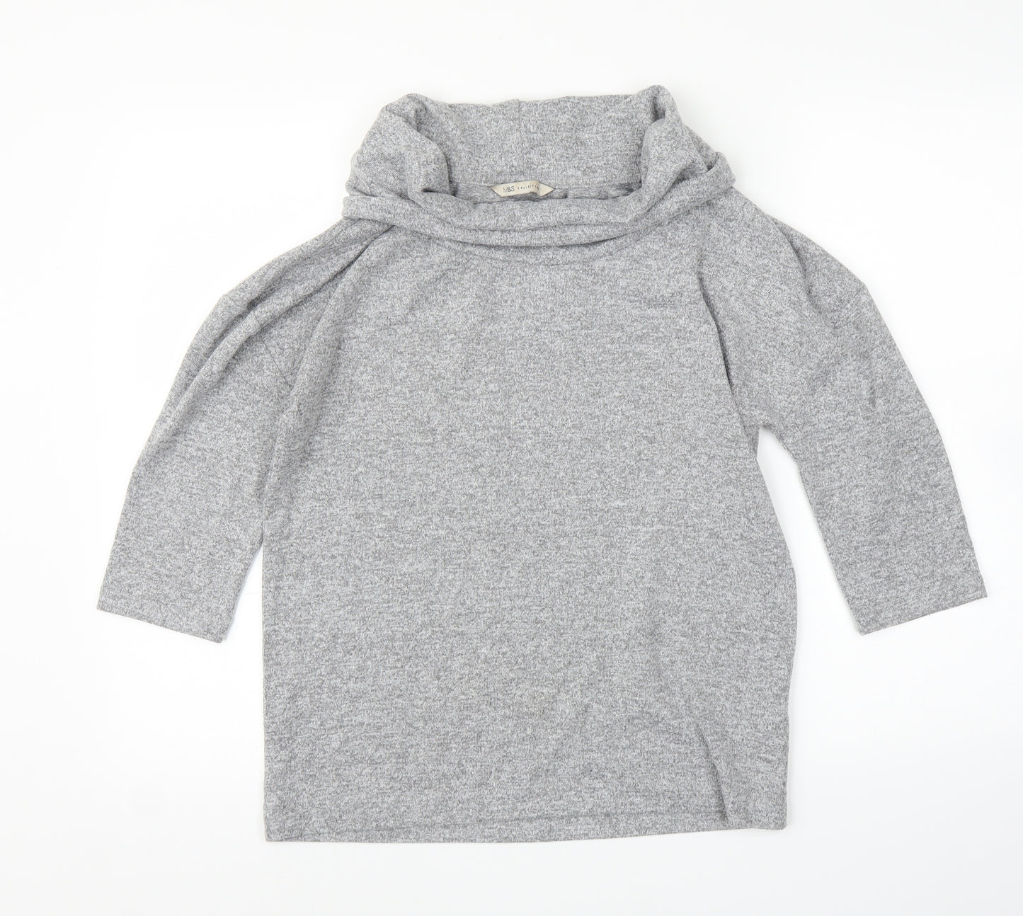 M&S Womens Grey   Pullover Jumper Size 8
