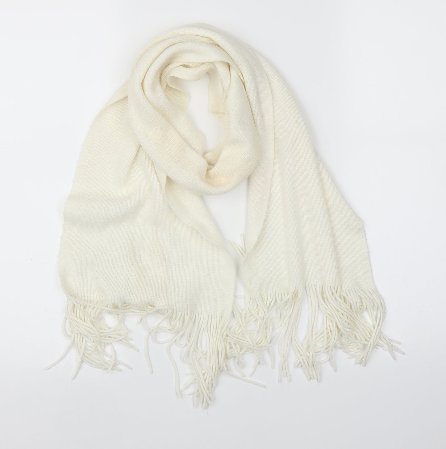 Preworn Unisex White    Scarf