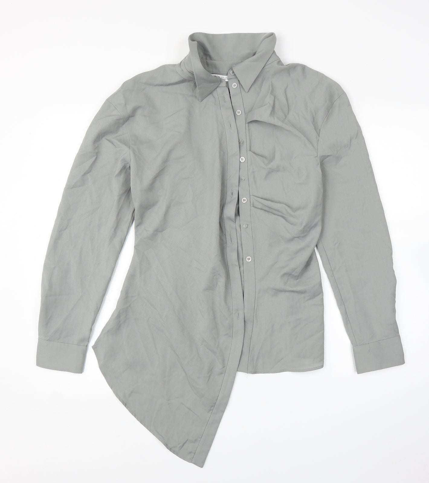 Zara Womens Grey   Basic Blouse Size XL