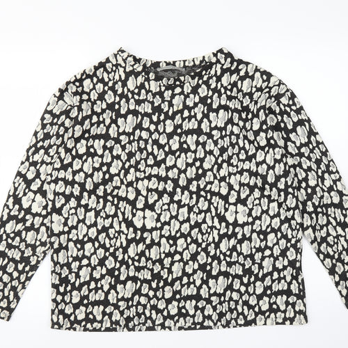 Primark Womens Beige Animal Print  Pullover Jumper Size 12  - Leopard print
