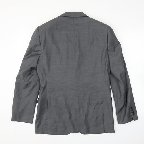 French Connection Mens Grey  Rayon Jacket Suit Jacket Size 38