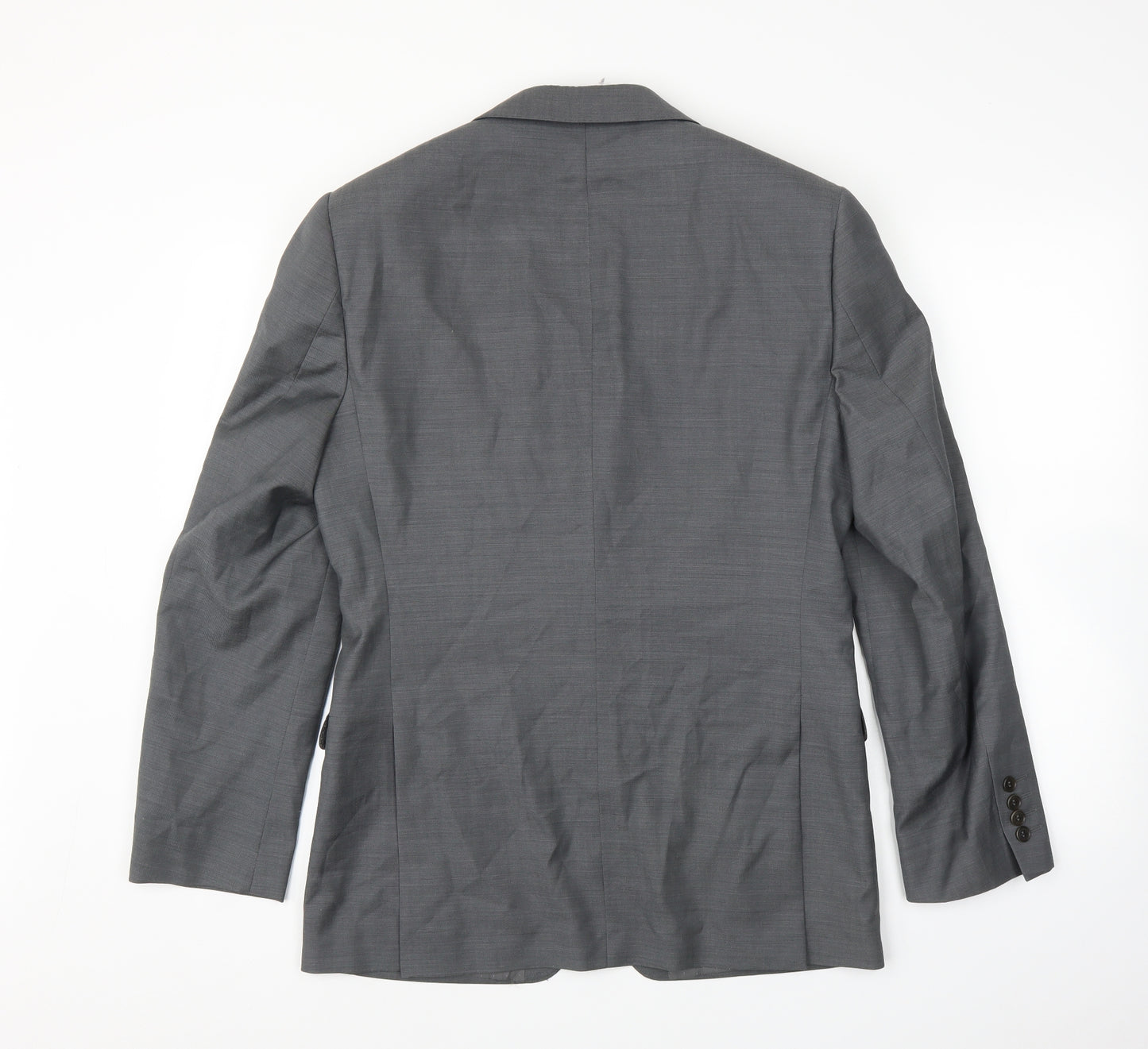 French Connection Mens Grey  Rayon Jacket Suit Jacket Size 38