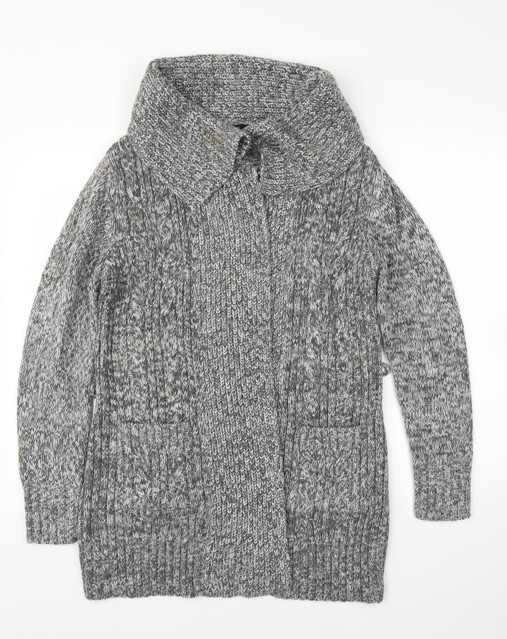 F&F Womens Grey   Cardigan Jumper Size 10