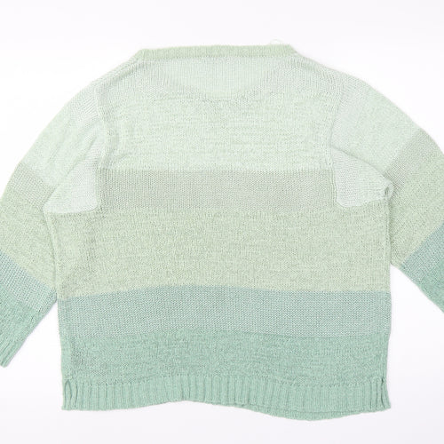 M&Co Womens Green   Pullover Jumper Size 16