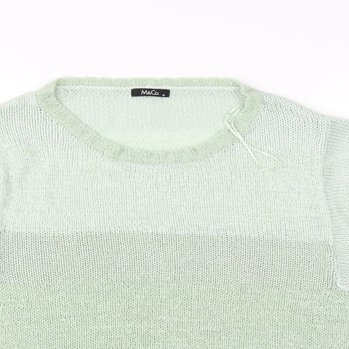 M&Co Womens Green   Pullover Jumper Size 16