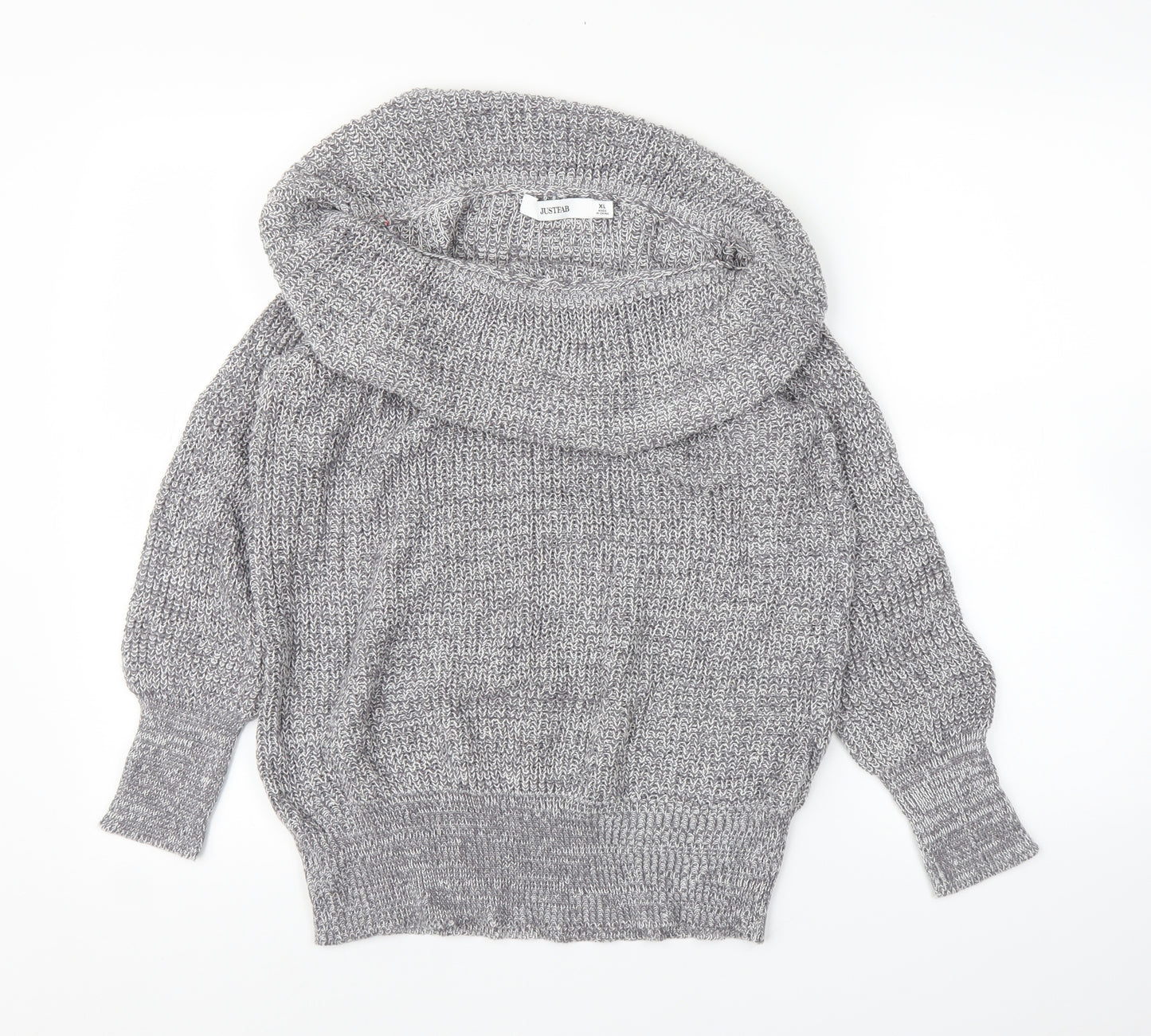 Just Fab Womens Grey   Pullover Jumper Size XL