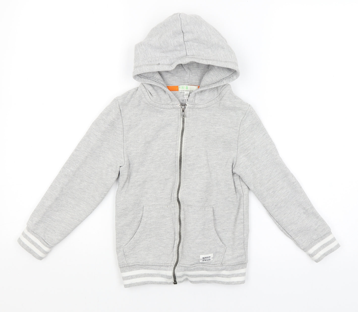 BHS Boys Grey   Full Zip Hoodie Size 6-7 Years