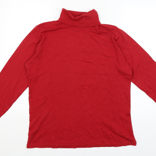 Isle Essentials Womens Red   Basic T-Shirt Size 20