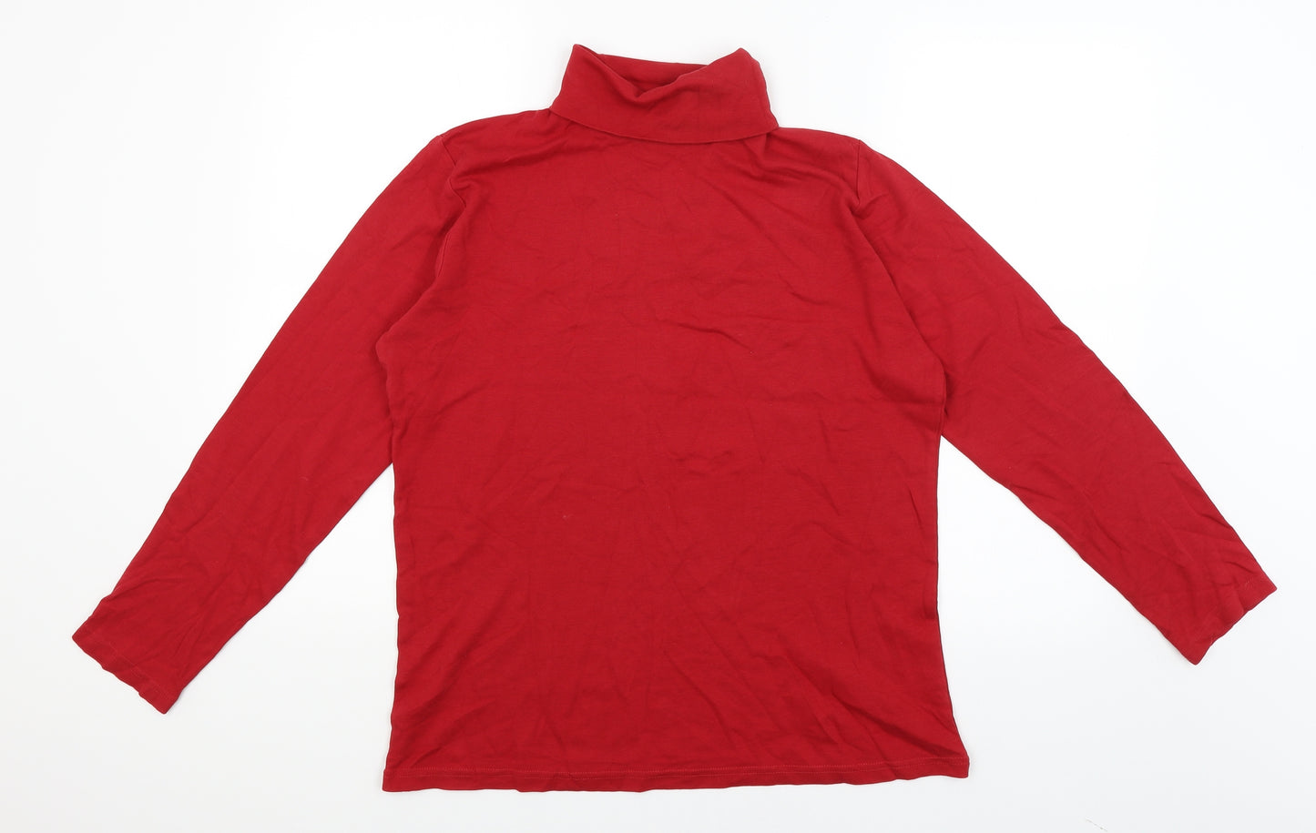 Isle Essentials Womens Red   Basic T-Shirt Size 20