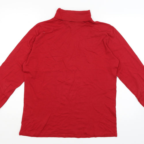 Isle Essentials Womens Red   Basic T-Shirt Size 20