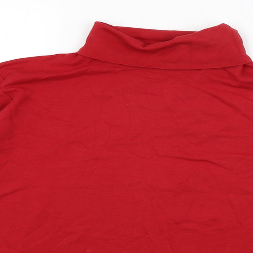 Isle Essentials Womens Red   Basic T-Shirt Size 20