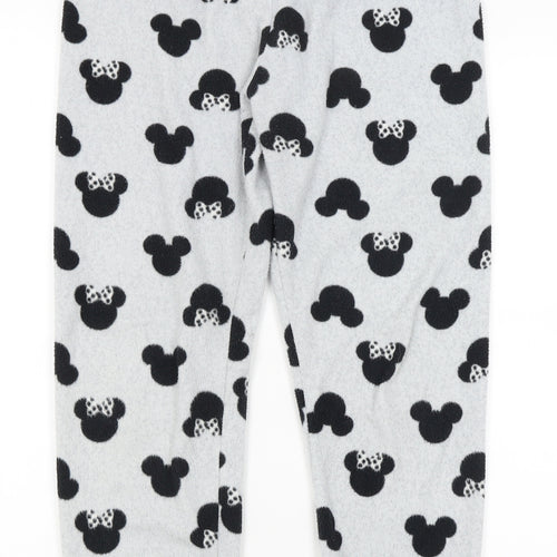 Primark Girls Grey Solid  Capri Pyjama Pants Size 10-11 Years  - Mickey/Minnie Mouse