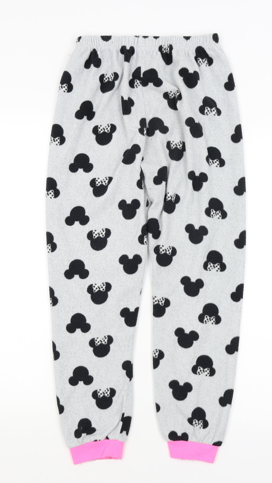 Primark Girls Grey Solid  Capri Pyjama Pants Size 10-11 Years  - Mickey/Minnie Mouse