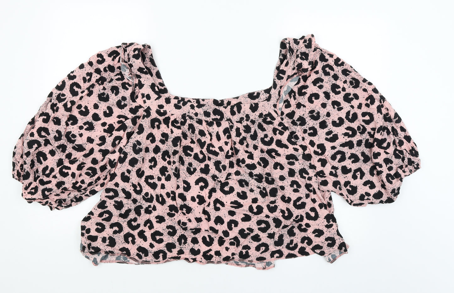 George Womens Pink Animal Print  Basic T-Shirt Size 24