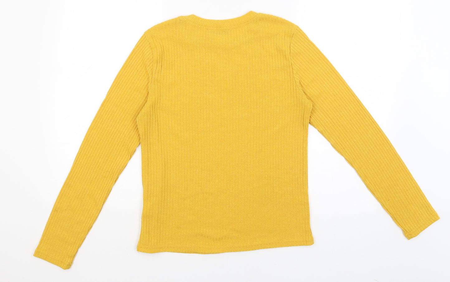 SheIn Womens Yellow   Basic T-Shirt Size S