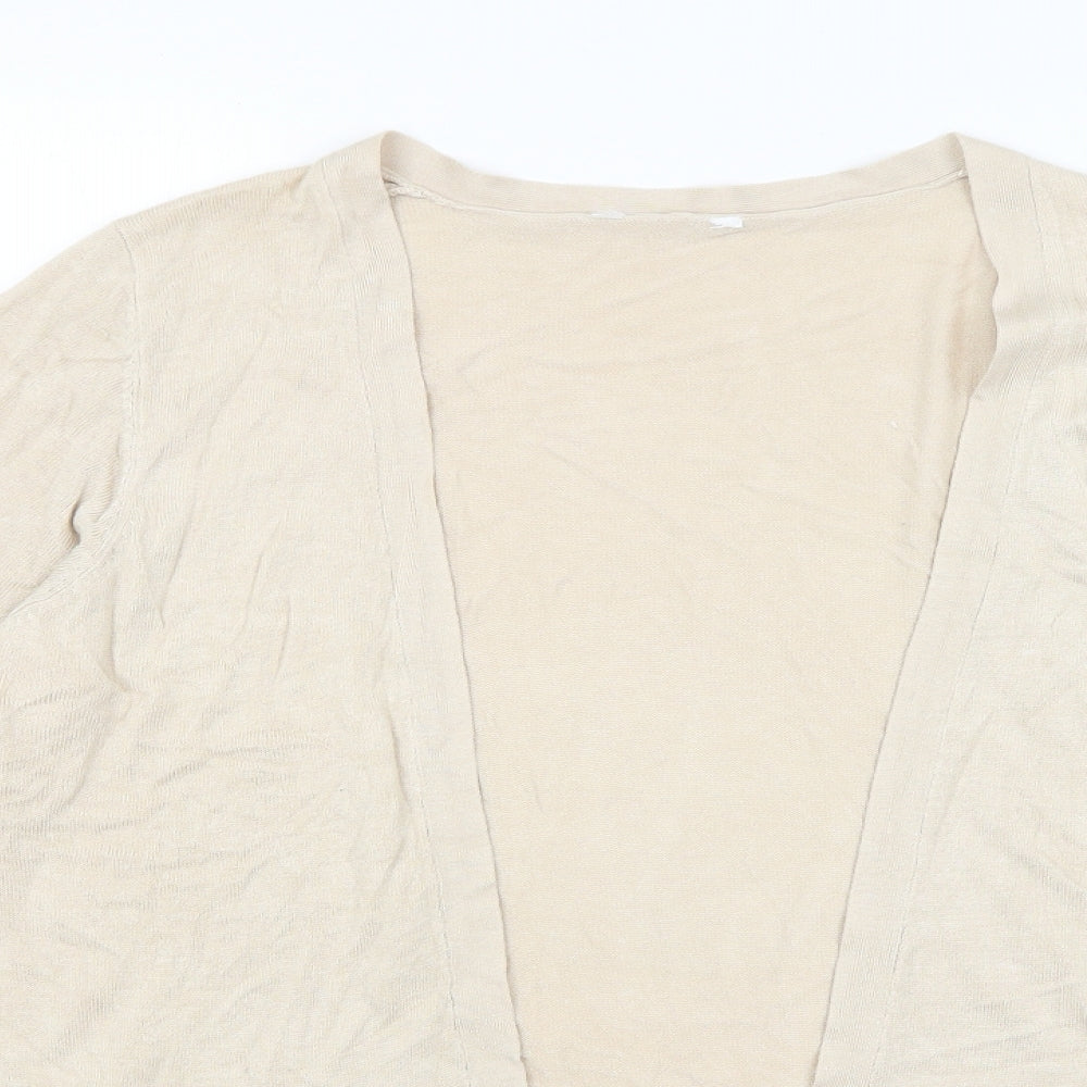 Pep & Co Womens Beige   Wrap Jumper Size 14