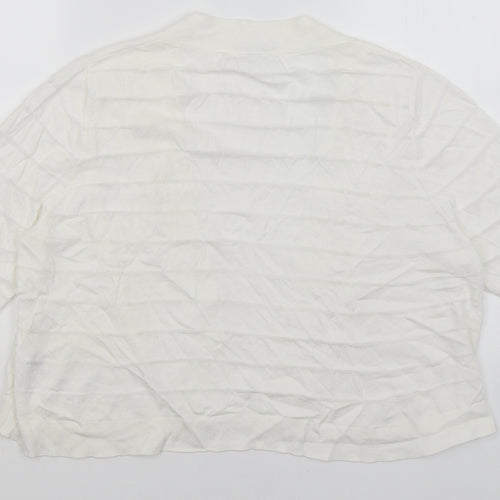 TU Womens White   Wrap Jumper Size 18
