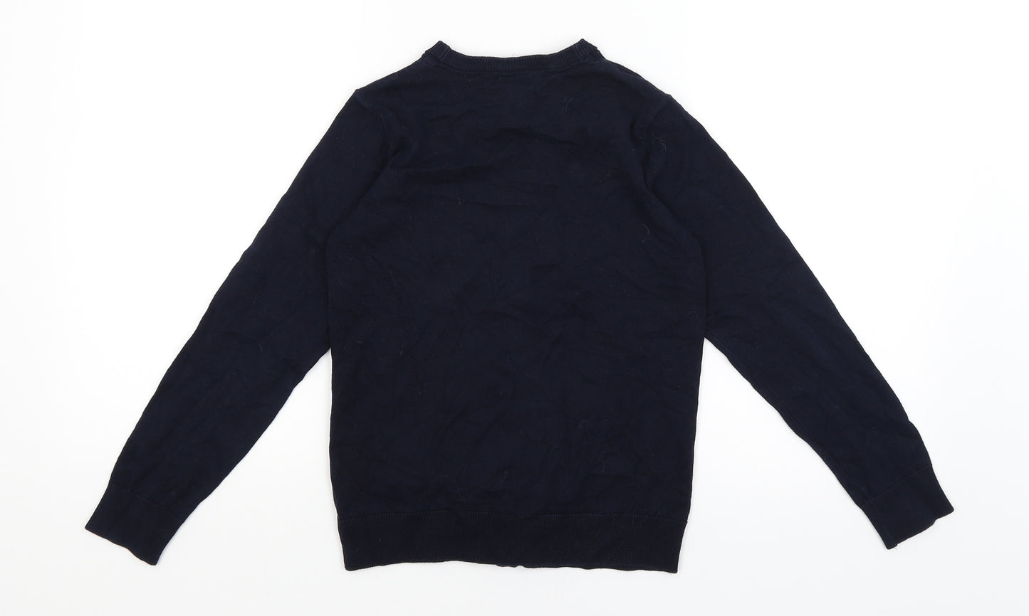 F&F Girls Blue   Cardigan Jumper Size 9-10 Years
