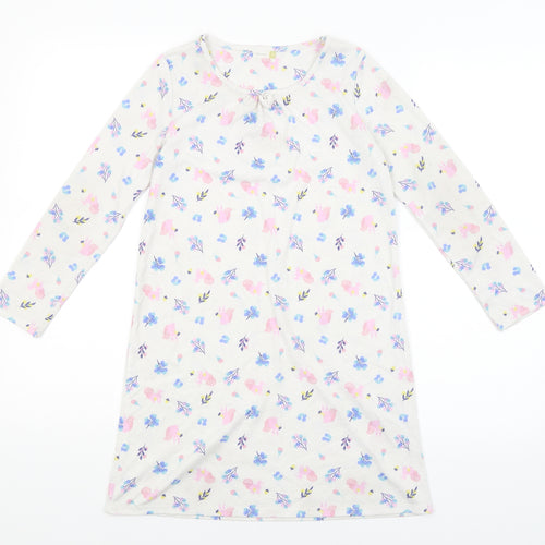 John Lewis Girls White   A-Line  Size 9 Years  - Squirrels