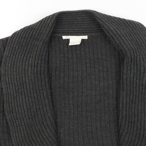 H&M Womens Grey   Wrap Jumper Size S