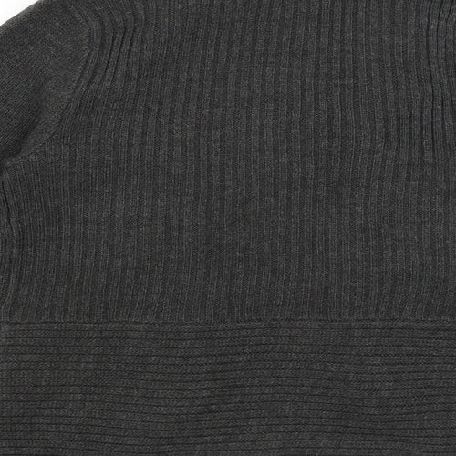 H&M Womens Grey   Wrap Jumper Size S