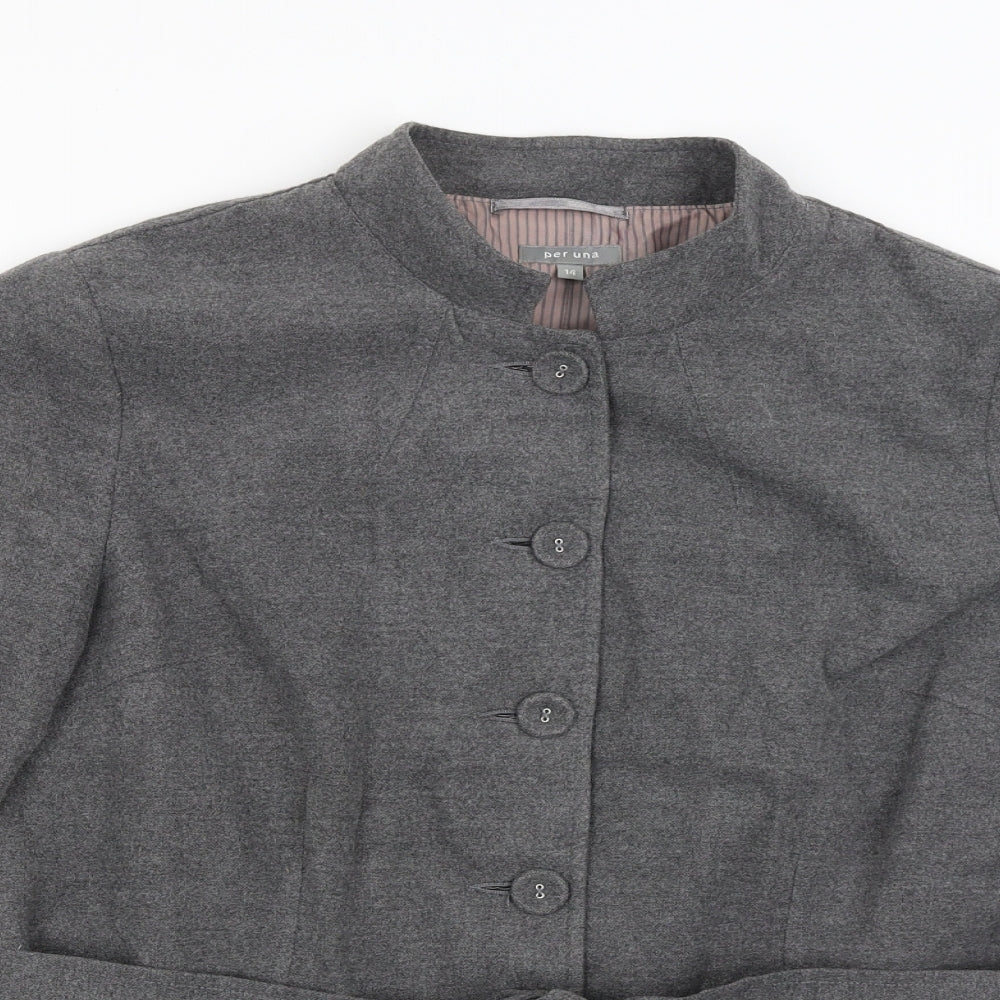Per Una Womens Grey   Jacket  Size 14