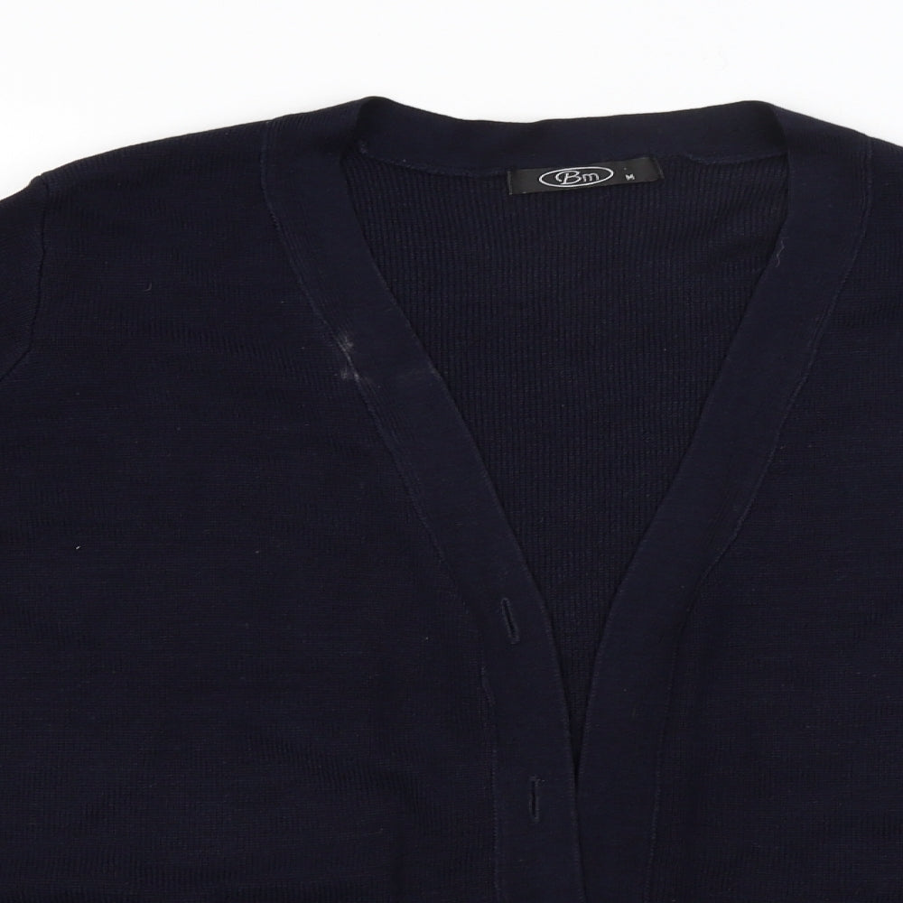 B&M Mens Blue   Cardigan Jumper Size M