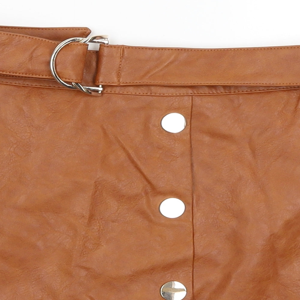 Zara Womens Brown   Mini Skirt Size S