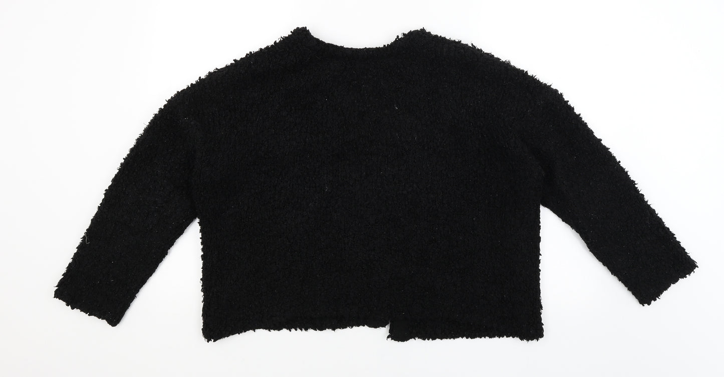 Primark Womens Black   Wrap Jumper Size 12