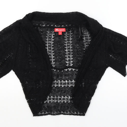 Monsoon Womens Black   Wrap Jumper Size S